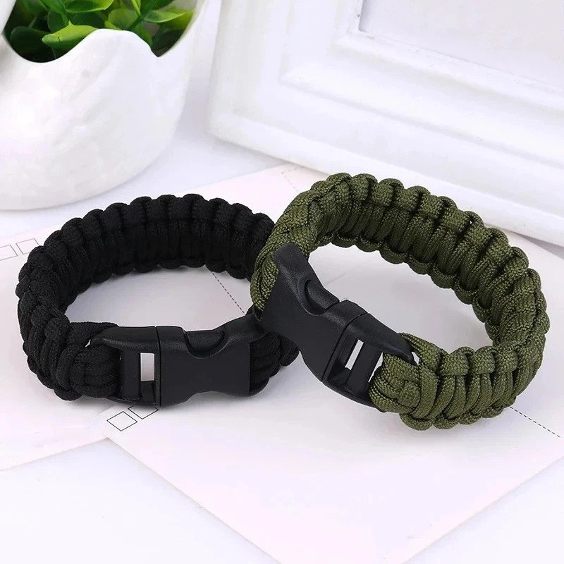 23cm Sete Núcleo Paracord Escapar Ao Ar Livre Emergência Trançado Corda EDC Acampamento Sobrevivência Poupança Pulseira