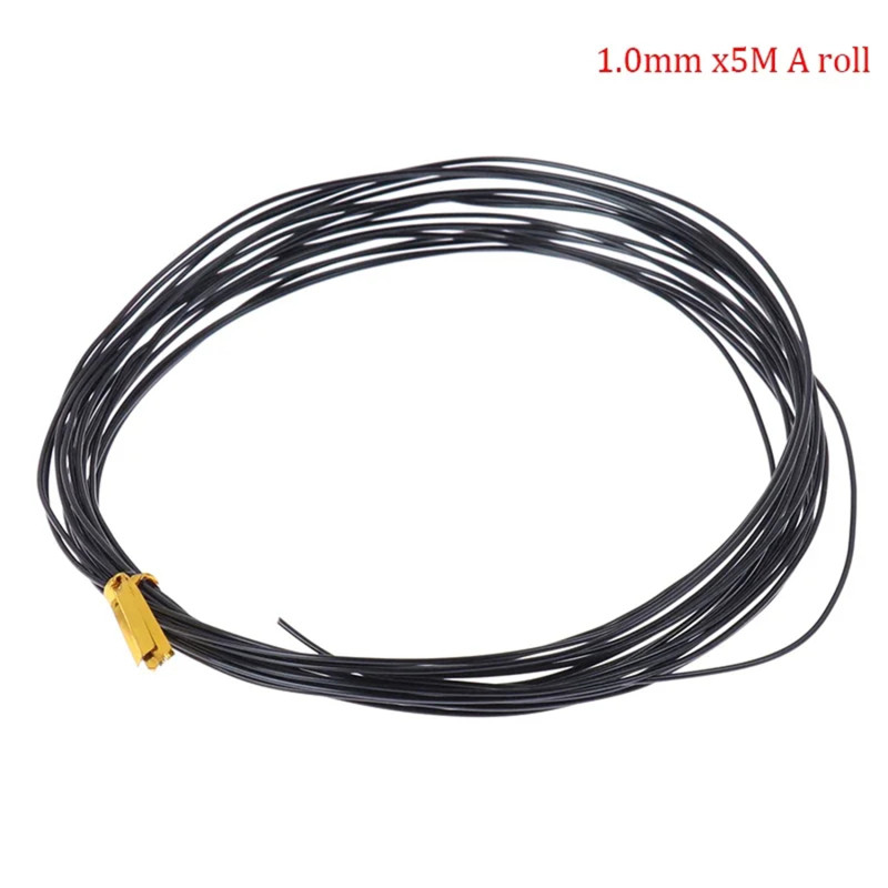 Novo 1 Pc 1-3mm Preto Bonsai Fio Jardim Planta Fios De Alumínio Anodizado De Treinamento Para Ferramentas De Acessórios