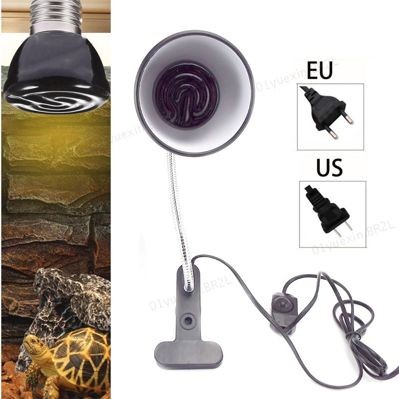 Kit De Luz Quente Para Tartaruga , 220V , Animal De Estimação , Réptil , Lâmpada De Calor , Suporte E27 Aquecimento , Ta