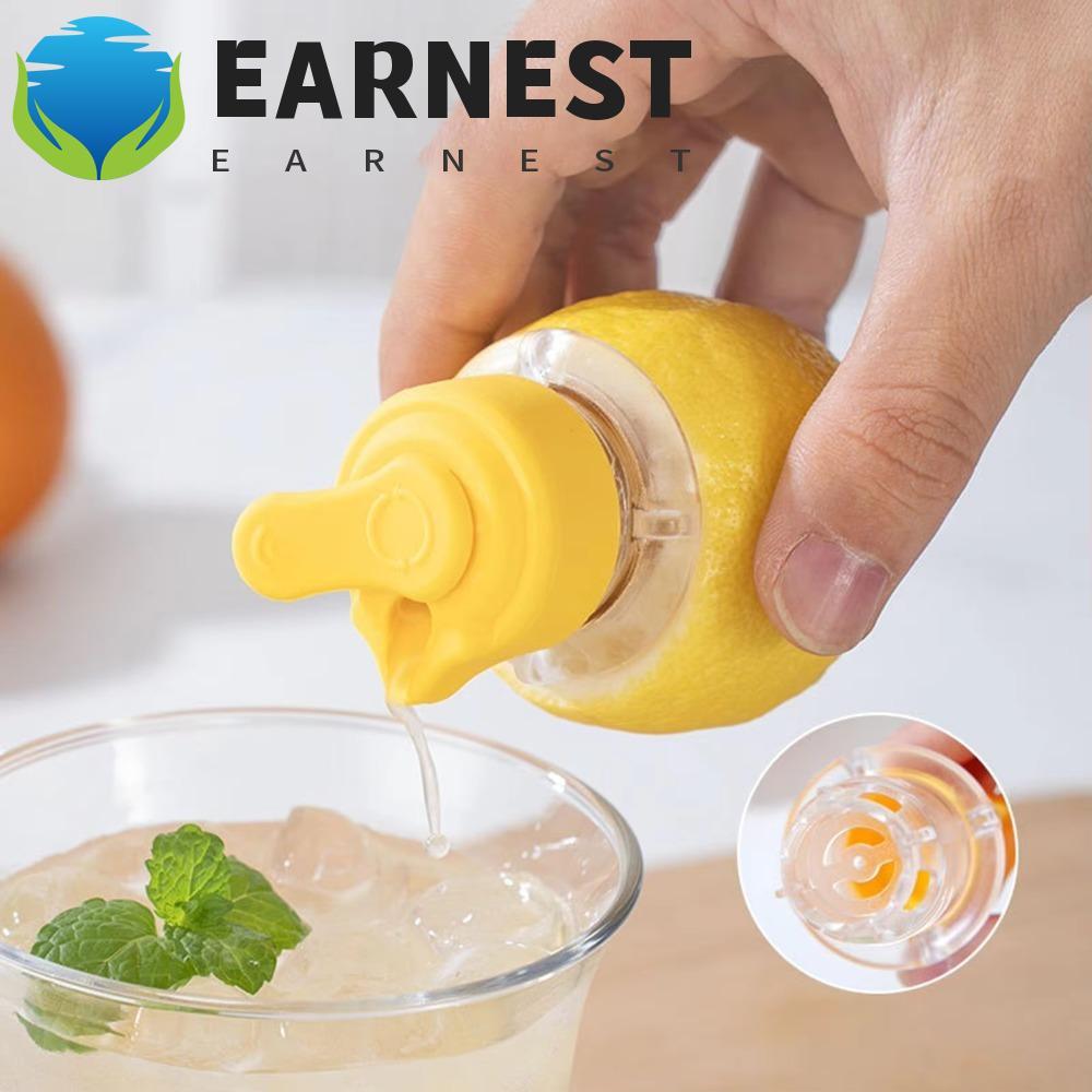 EARNEST Espremedor Manual De Limão , 2 Peças , Mini Com Tampa Fresca De Silicone , Extrator Portátil De Suco Cítrico