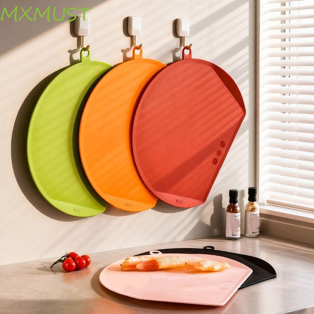Tábua De Corte MXMUST TPU , Semicircular À Prova De Molde , Bloco De Cozinha Em Forma De D Seguro Para Alimentos