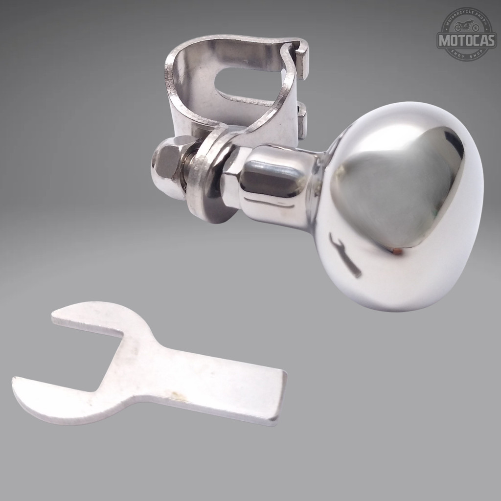 Manopla Knob Botão Inox 316 P/ Volante De Barco Lancha Veleiro