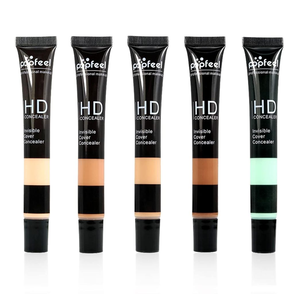 Dark Circle Concealer Set, 5 Shades Highly Pigmented, Liquid concealer for dark circles & Full face, 24h Full Coverage M