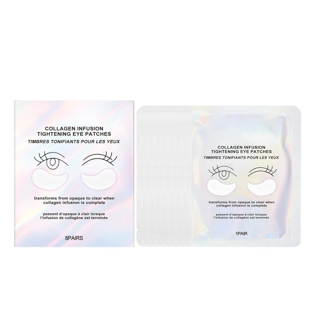 Máscara de Olhos de Colágeno para Olheiras e Inchaço, Patches Hidratantes Profundos para Cuidado e Nutrição dos Olhos