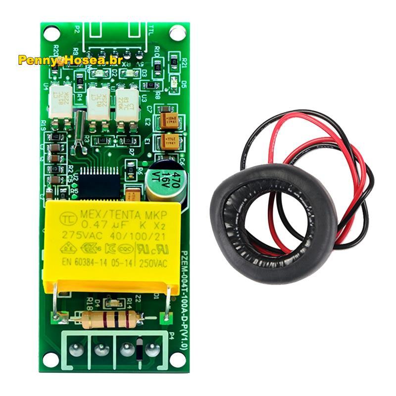 [Vendas Quentes P] 100A PZEM 004T 3.0 Versão Wattímetro + Fechar CT Kwh Medidor Volt Amp Módulo De Teste De Corrente Par