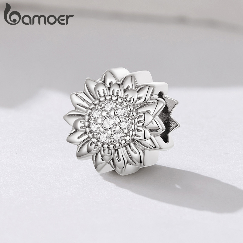 Bamoer Encantos Contas Acessórios De Girassol Pulseira DIY Para Presente Feminino — imagem 2 de 2