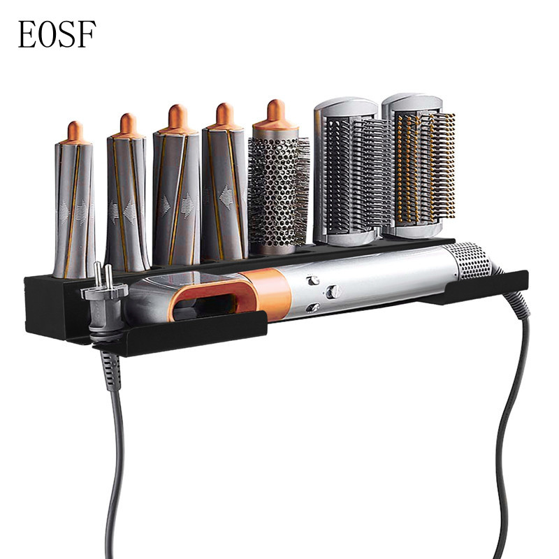 Suporte de Armazenamento para Acessórios do Modelador de Cabelo Dyson Airwrap, Suporte de Parede com Adesivo, Organizado