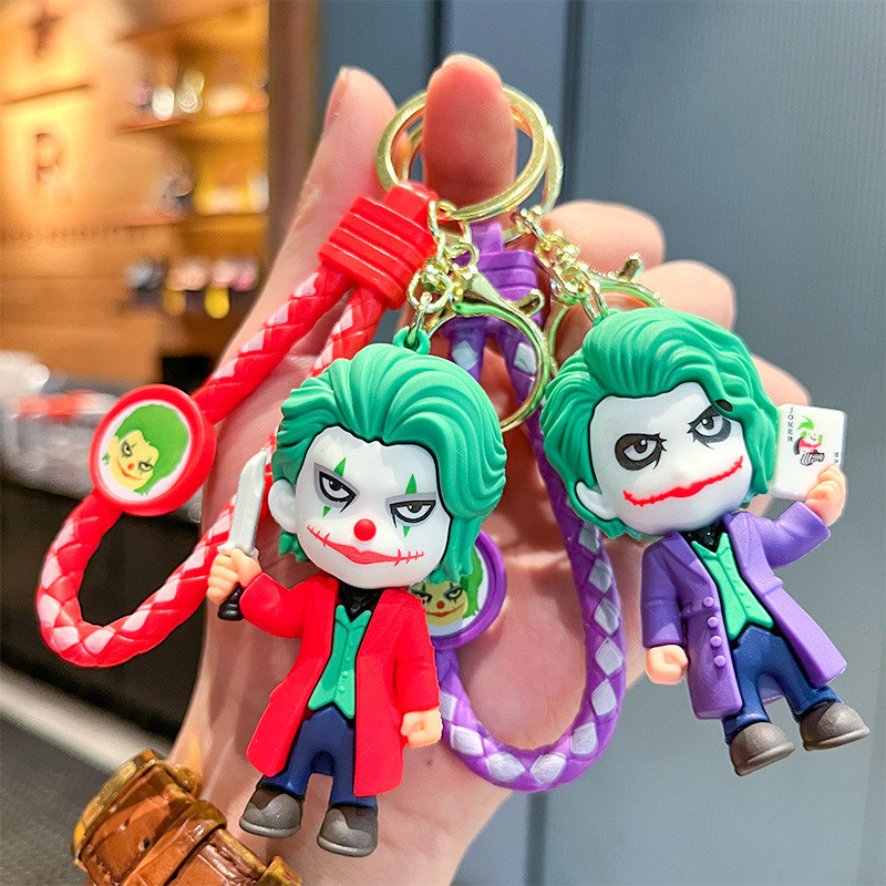 Heath Ledger DC Esquadrão Suicida Palhaço Carro Chaveiro Mochila Pingente Figura Modelo Decoração Presente de Aniversári