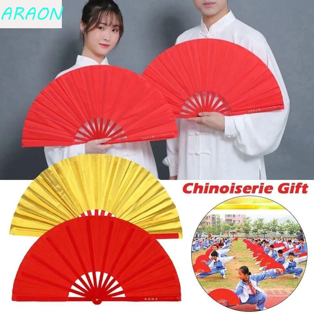 Ventilador De Osso De Plástico ARAON , Portátil Durável De Kung Fu , DIY 8 Polegadas Clássico Tai Chi Fan Dance Performa