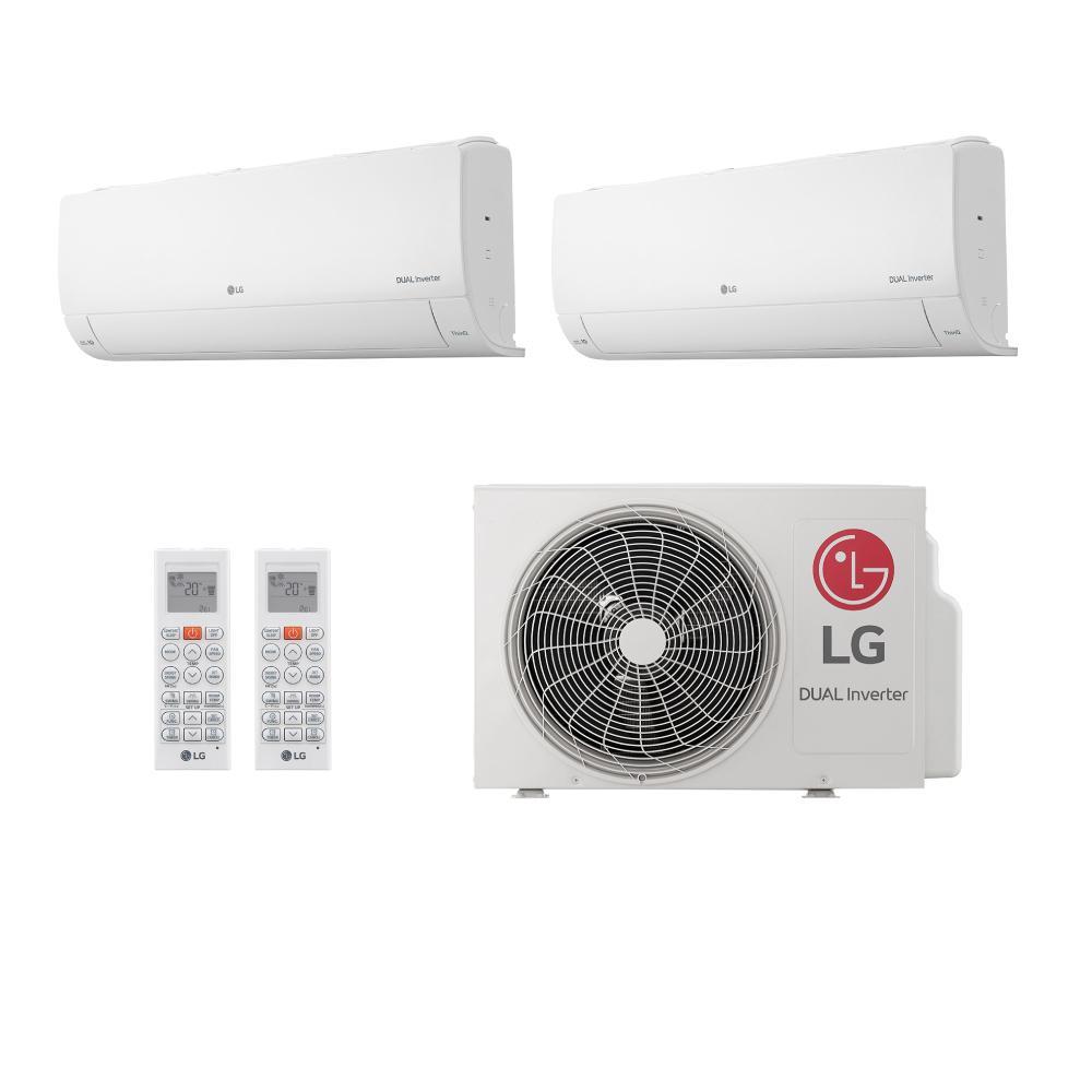 Ar Condicionado Multi Split 16000 BTUs LG AI Dual Inverter Voice (9000 + 12000) Frio S32Q16SA212 - 220V