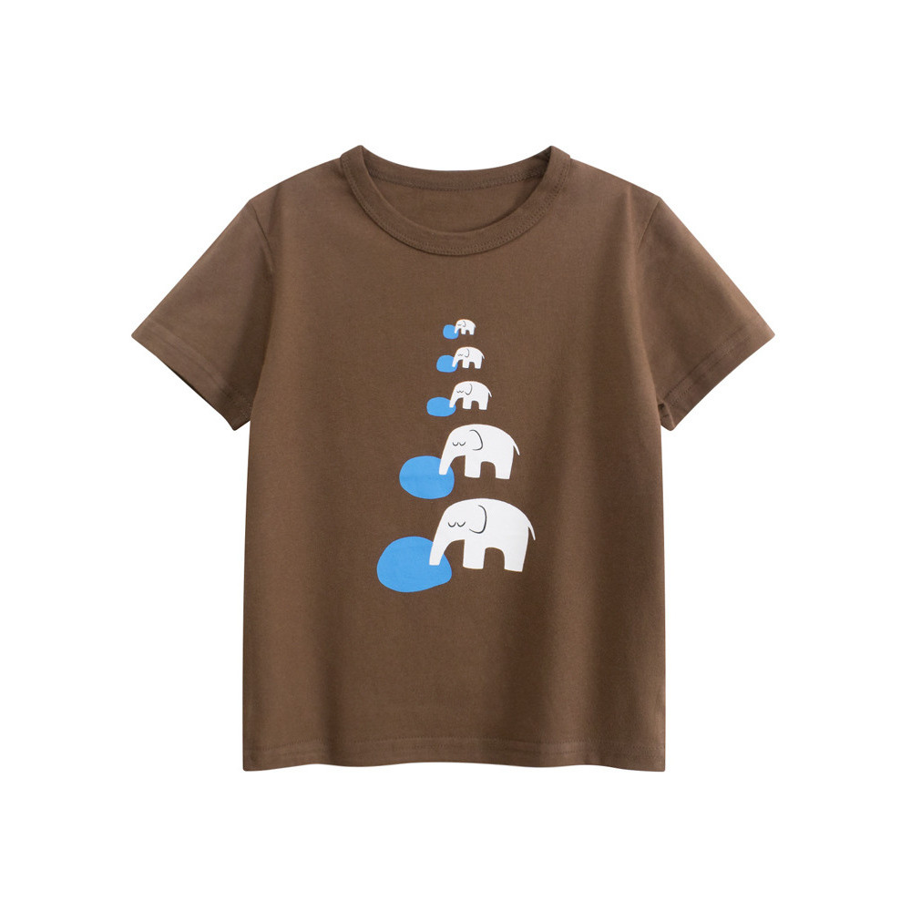 27 crianças roupas infantis de algodão puro 2026 verão versão coreana camiseta de manga curta menino bebê dos desenhos a