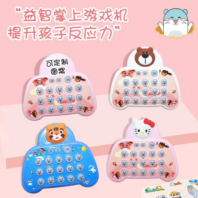Whack-a-Mole Game Console Avanço 999 Níveis Brinquedos Educativos Cross-Border Rat Pioneer Press Music Game