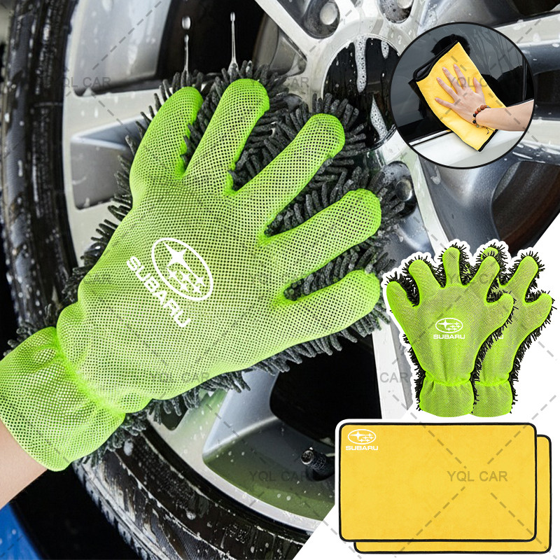 Luvas De Microfibra Para Lavagem De Carro , 5 Dedos , Detalhamento Remoção De Poeira Subaru Impreza WRX STI GDA GDB Fore