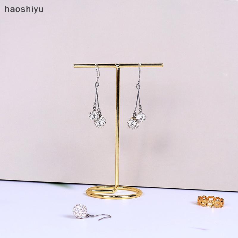 HAO Jóias Display Ra Metal Em Forma De T Brincos Nelace Suporte De Armazenamento Mostrar Encantos Universal Profissional