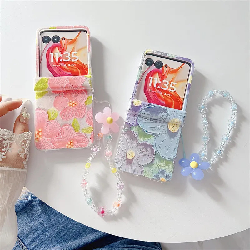 Capa para Motorola Razr 60 Ultra / 60 / 50 Ultra / 50 - Design Florido Pintado a
