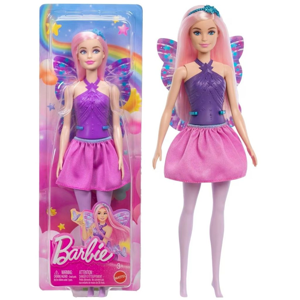 Boneca Barbie Fada Cabelo Rosa - Dreamtopia - Mattel