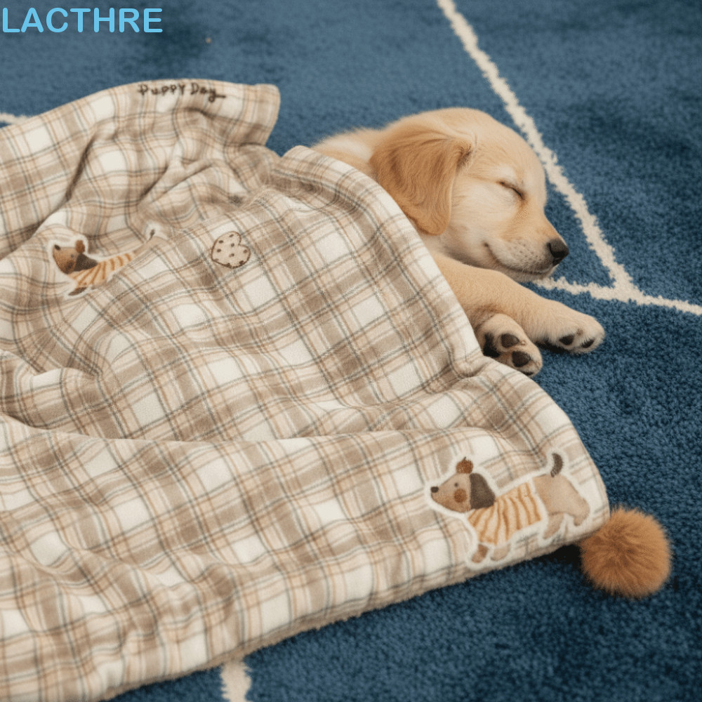 Almofada De Dormir Para Gatos LACTHRE , Colcha Quente E Macia Espessada Cães , Fofa Com Travesseiro , Tapete Confortável