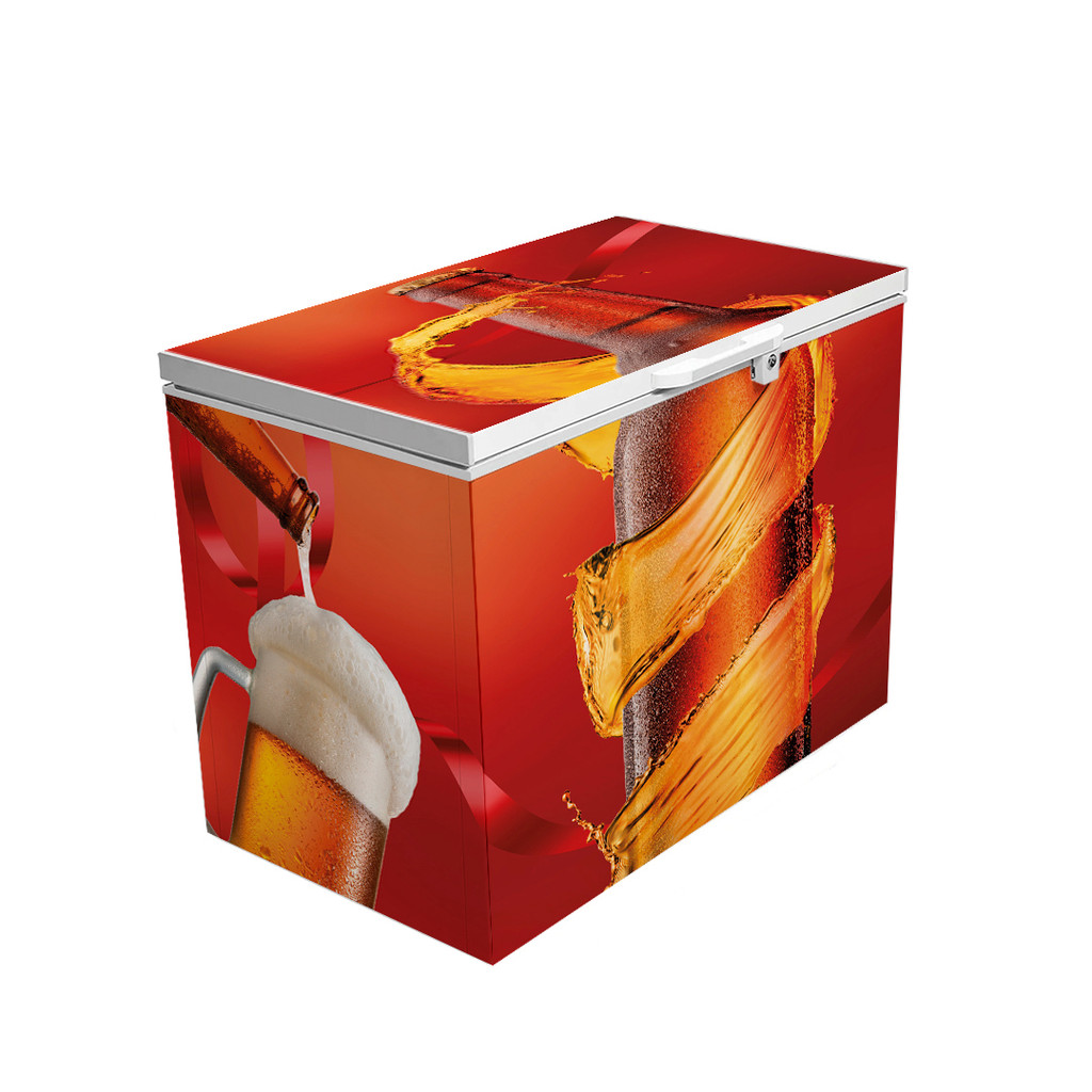 Adesivo Envelopamento Freezer Horizontal 1 Tampa Cerveja Boteco Vinil Completo