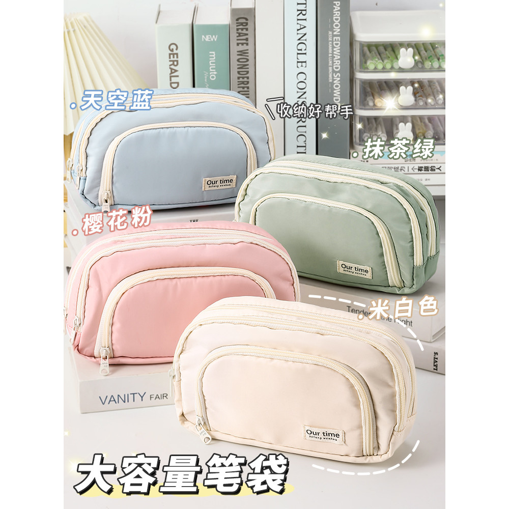 Estojo de lápis menina 2025 novo estilo caixa de papelaria estilo menina bolsa de papelaria estilo ins de alto valor est