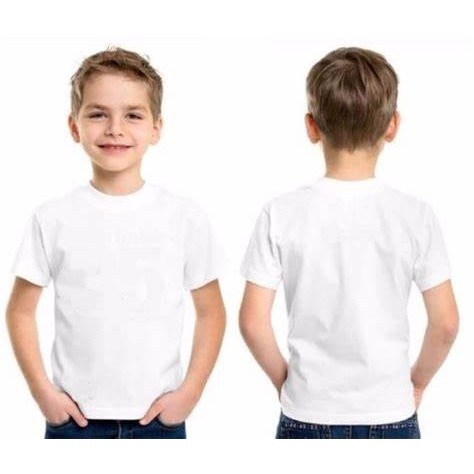 Camiseta Infantil 100% poliéster Sublimação Barato Casual Escola