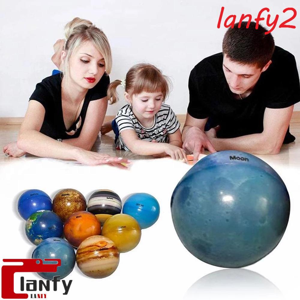 LANFY Lua Estrela Bola Elástica Para Crianças Saltitante Sistema Solar Alívio Do Estresse Brinquedo Terra Globo