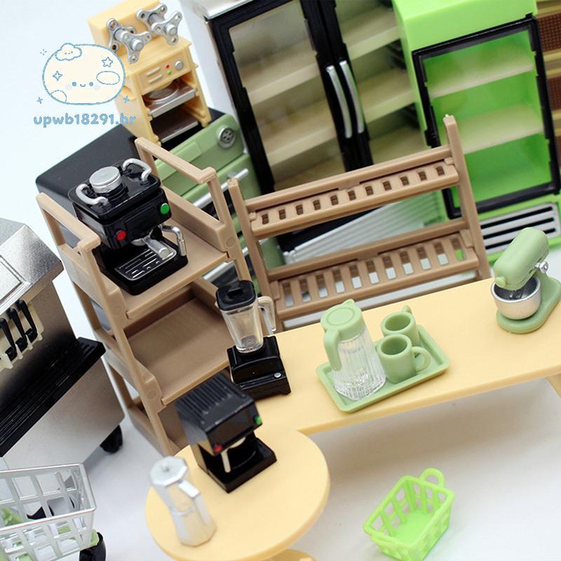 upwb 1 : 12 Casa De Bonecas Em Miniatura Grade Espaço Mini Espremedor Suprimentos Cozinha Cena Modelo Decoração Brinqued