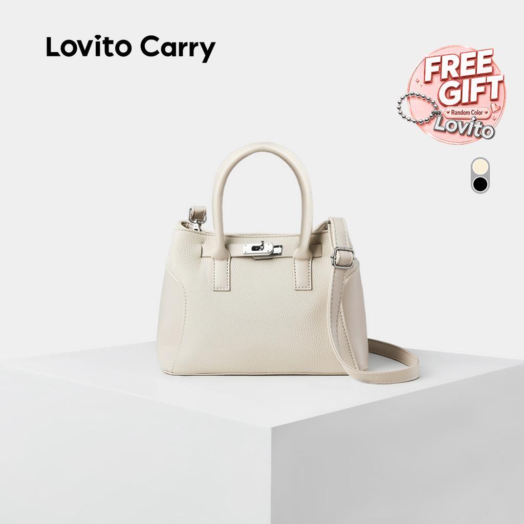 (Lovito Carry) Bolsa de Ombro Pequena em Tecido de Alta Qualidade para Mulheres LR16E125