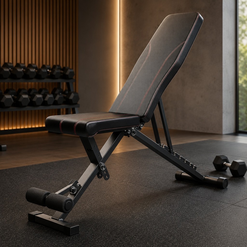 Banco Academia Ajustável Supino Musculação Reto Inclinado Supino Halteres Treino Multifuncional Compacto Home Gym