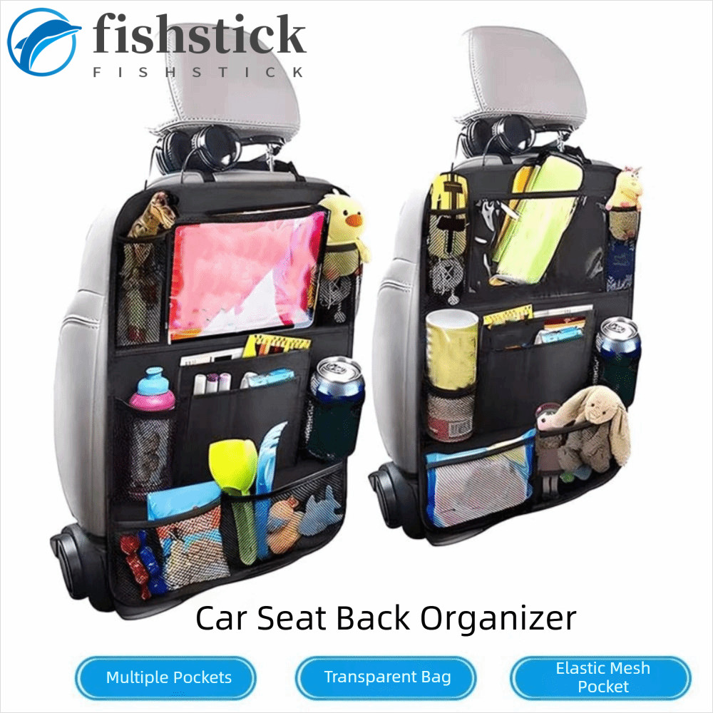Organizadores Do Banco Traseiro FISHSTICKA , Suporte Para Tablet Com Tela Sensível Ao Toque Organizador De Carro De Alta