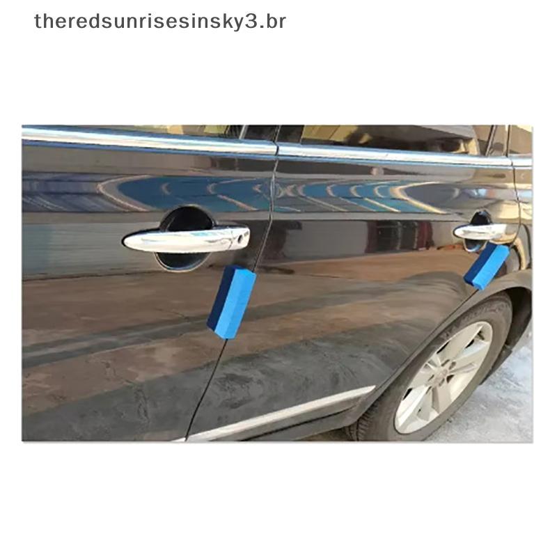 TSBR 4 Pçs Tiras De Para-Choque Da Porta Do Carro Protetores De Borda Espuma EVA Tira Anti-Colisão Protetor De Risco Sti