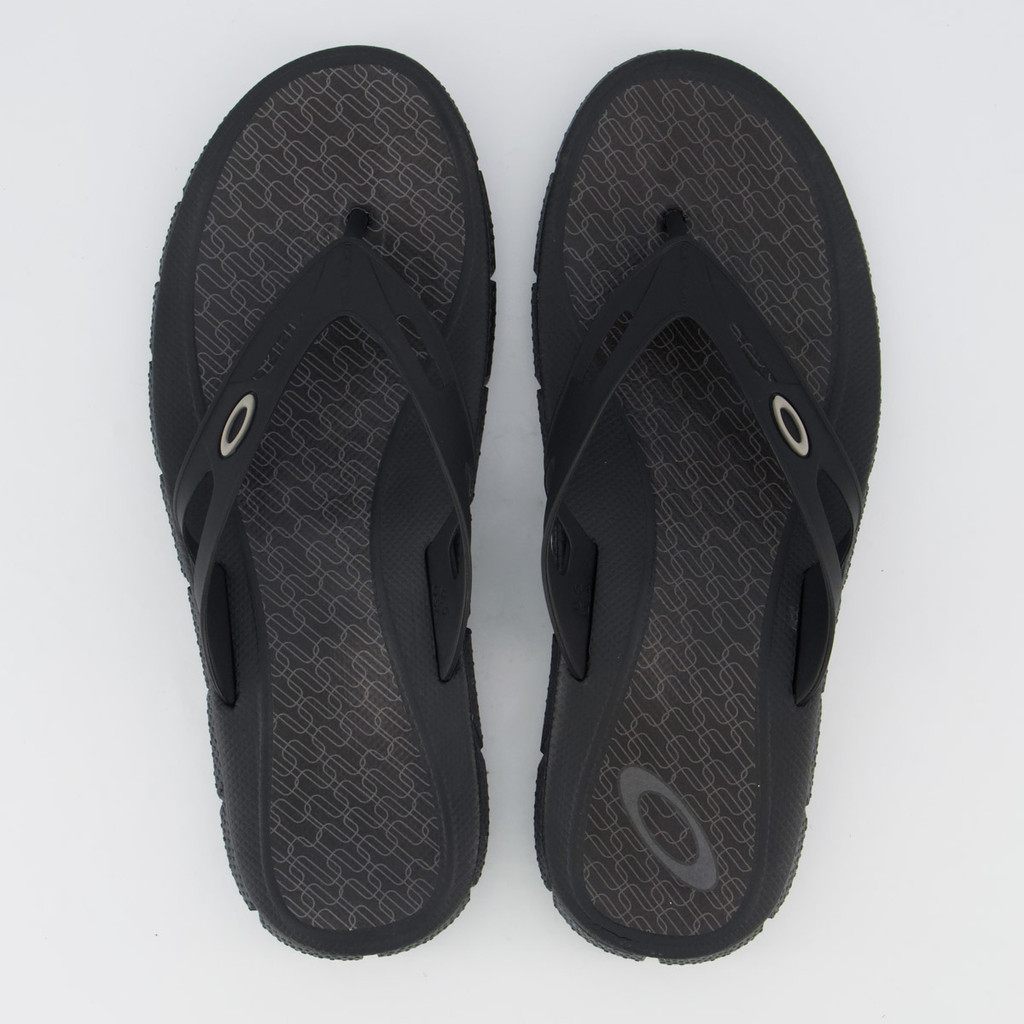 Chinelo Oakley Operative Heritage Preto e Cinza