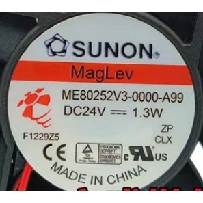 SUNON Jianzhun ME80252V3-0000-A99 24V 1.3W 8025 Ventilador de resfriamento com inversor silencioso