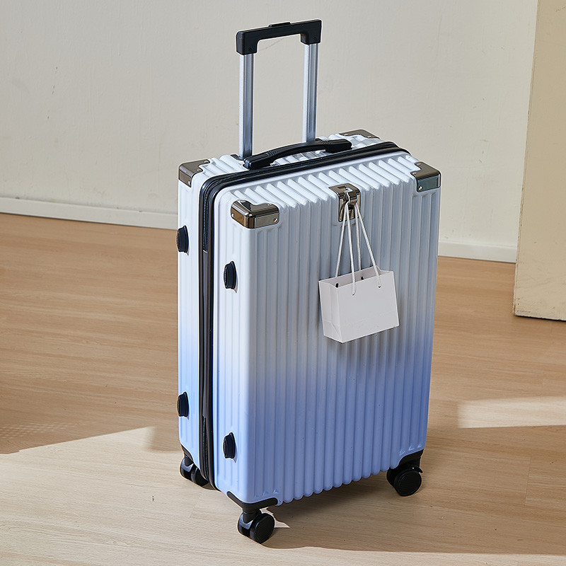 Bagagem feminina 2026 novo estilo trole caso 24 embarque 67cm pequena senha de viagem caso couro grande capacidade 28