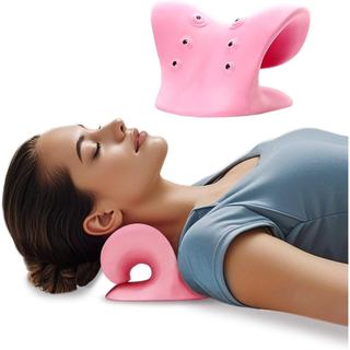 Esticador de Pescoço com Terapia Magnética e Acupressão para Alívio da Dor, Relaxador de Pescoço e Ombros, Almofada Quir