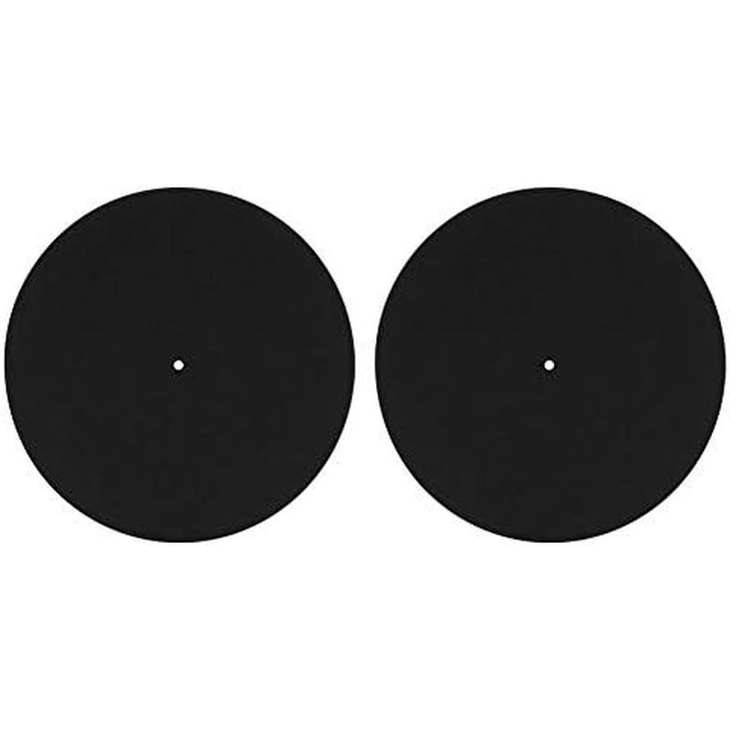 Tapete De Equipamento De DJ , Prato Giratório De 2 Pacotes De Feltro Antiestático Para Toca-Discos LP 3 Mm