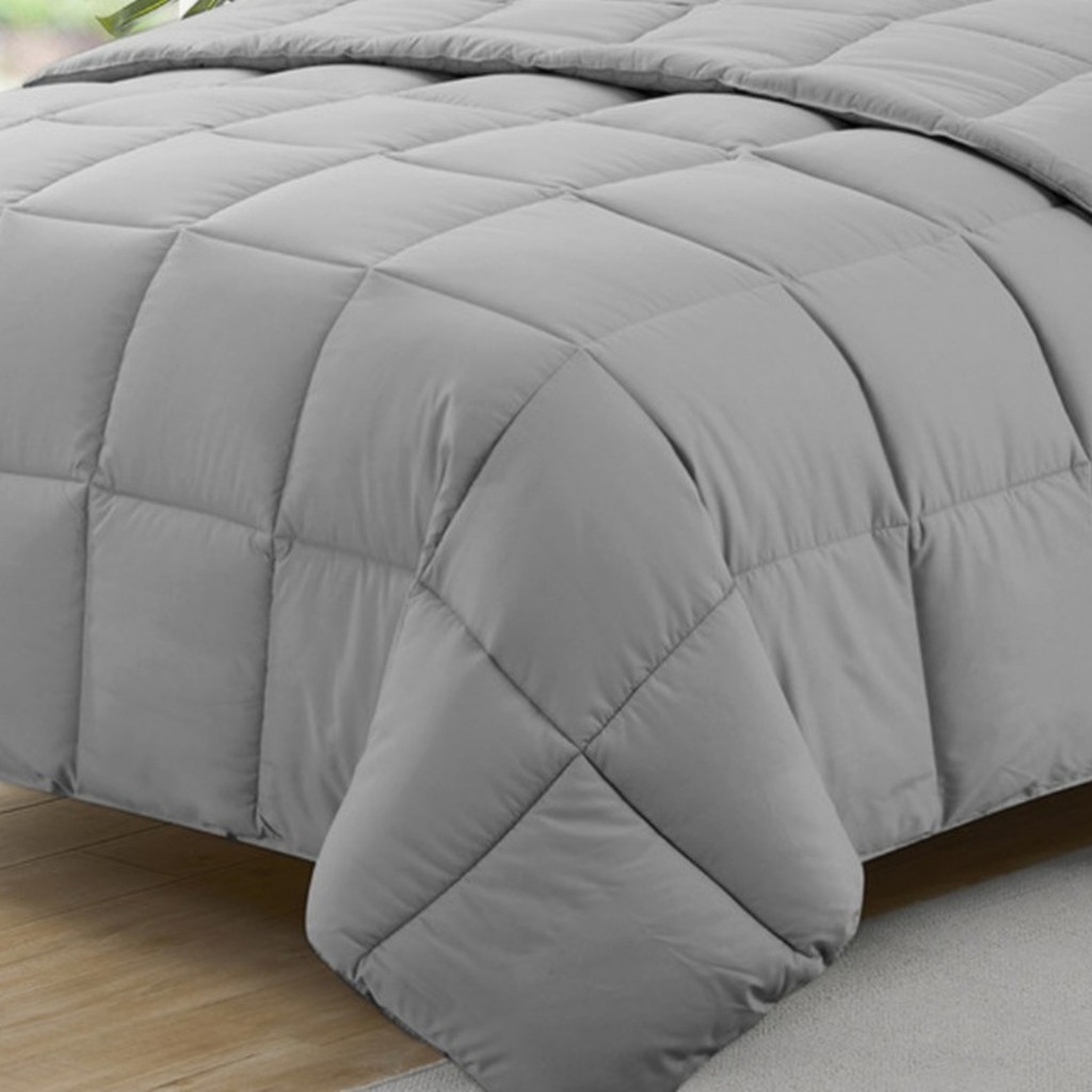Edredom King Ecopluma 2,80x2,60m Cinza - Camesa