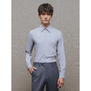 Aojia Modal DP não-ferro Anti-rugas camisa Formal masculina gola pontiaguda negócios casamento Commuter noivo camisa man