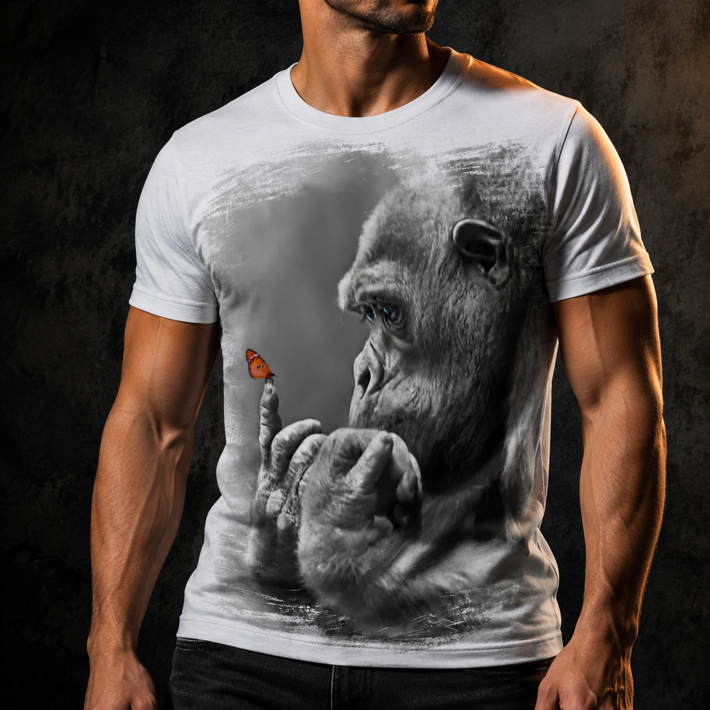 Camiseta Macaco Monkey Gorila Primata 2 - Dicelli