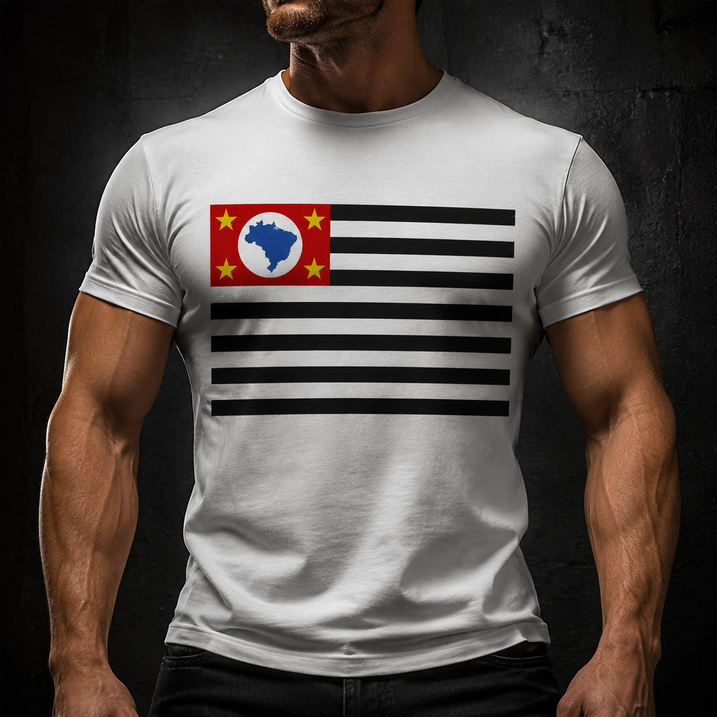 Camisa Camiseta Estado São Paulo Bandeira 5