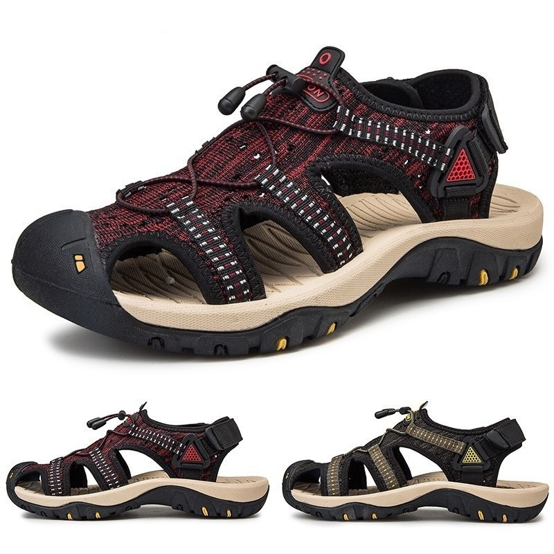 Sandálias masculinas sapatos de praia sapatos de caminhada ao ar livre casuais masculinos sapatos de caminhada