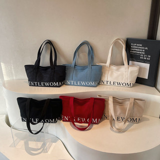 Bolsa Thai Niche Gentlewoman 2025 Novo estilo Bolsa de ombro com letras da moda Bolsa Tote de grande capacidade