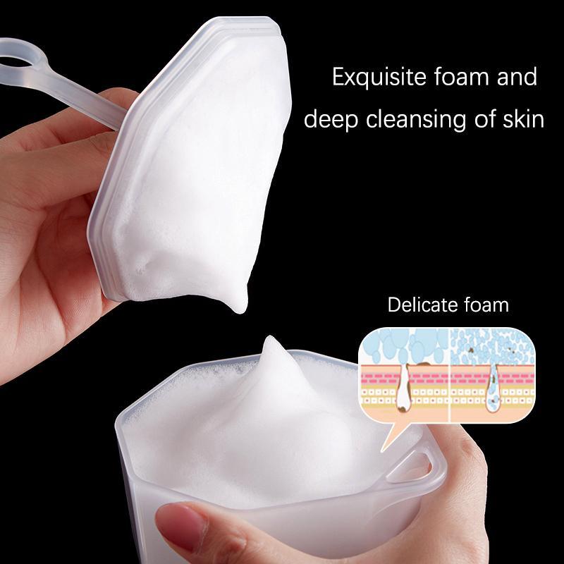 [Fel] 1 Pçs Portátil Limpador Facial Bolha Espuma Fabricante Rosto Lavagem Creme De Limpeza Copo Espumador Dispositivo V