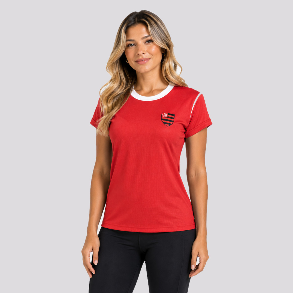 Camisa Flamengo Bater Feminina Vermelha
