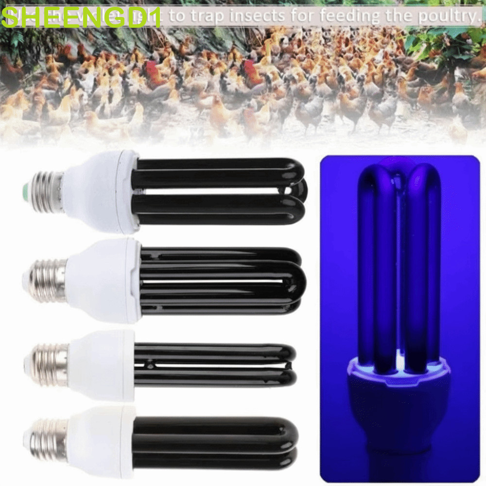 Luz Fluorescente Ultravioleta SHEENGD1 , Lâmpada UV Preta 220V AC220V , Base E27 De Baixa Energia