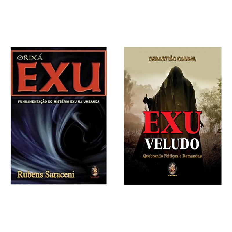 Kit Exu Completo: Orixá Exu + Exu Veludo Quebrando Feitiços E Demandas