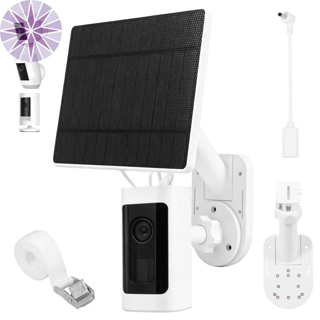 Painel Solar De 6 W Com Suporte Para Câmera Ring Cam 2 Em 1 Carregador Ajustável De Parede Exterior SHOPCYC0982