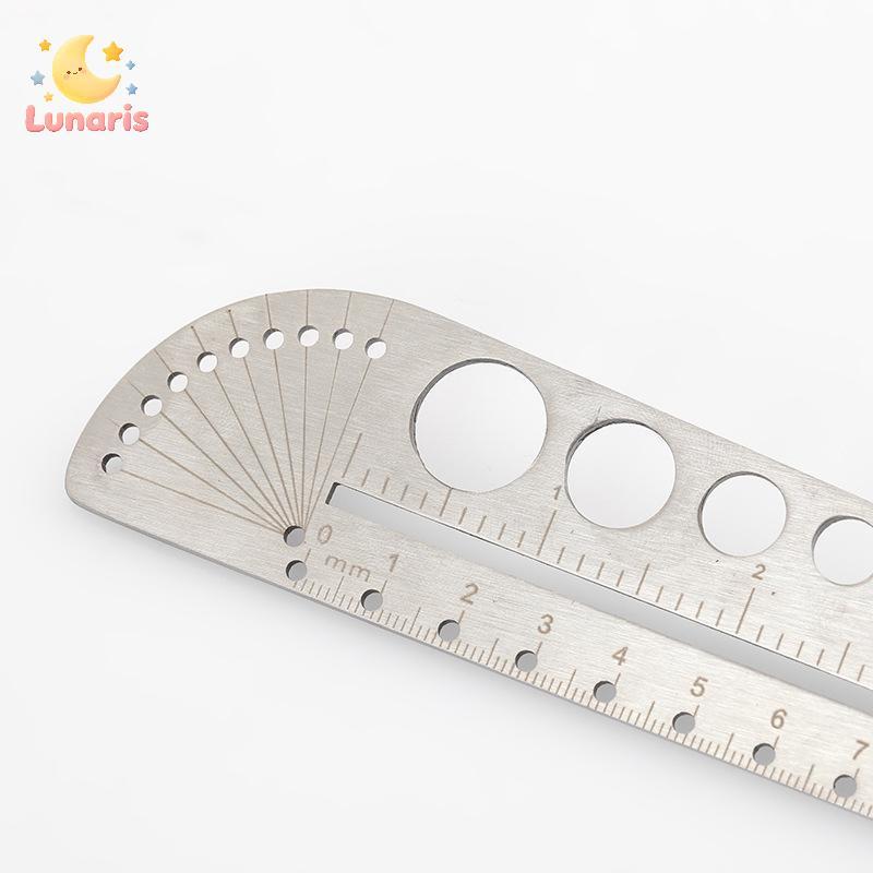 Régua Angular De Aço Inoxidável Lunaris Com Escala Gravada A Laser Ferramenta De Medição Multifuncional Para Marcação E