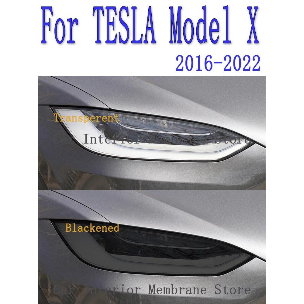 Para Tesla Modelo X 2016-2022 Farol Exterior Do Carro Anti-Risco Frente Lâmpada Matiz TPU Película Protetora Acessórios