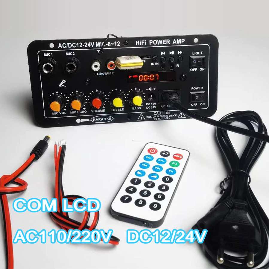 110/220V 12/24V Digital Bluetooth Placa Estéreo Subwoofer Amplificadores Para Som Automotivo E Caixas De Som Domésticas