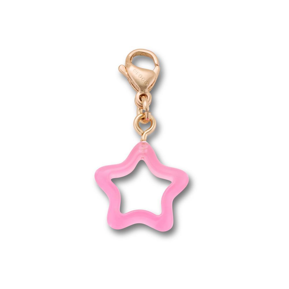 Jibbitz™ Pingente Estrela Rosa Retrô Único